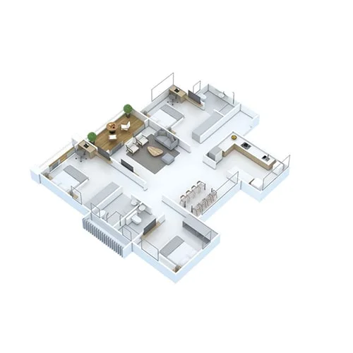 Skyi Songbirds Bhugaon 3BHK Floor Plan Image