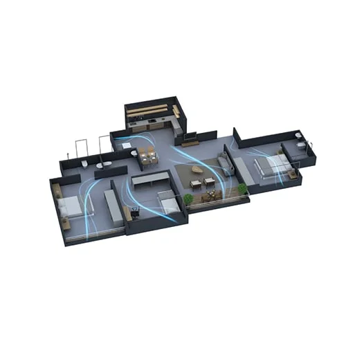Skyi Songbirds Bhugaon 3BHK Floor Plan Image